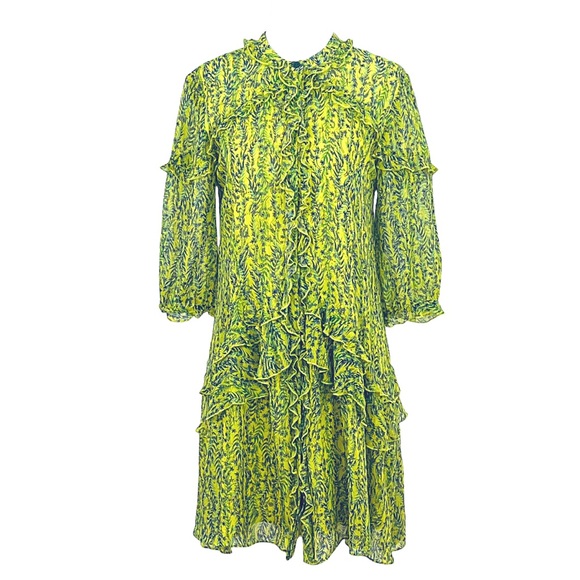 Saloni Lemon Daisychain Tilly Ruffled 